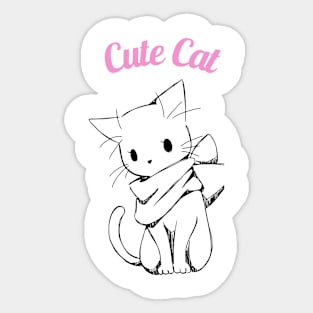 Cute cat Sticker